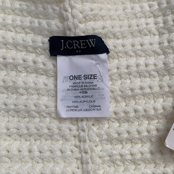 🧣J. Crew ivory knit infinity scarf. NWT. - Picture 5 of 7